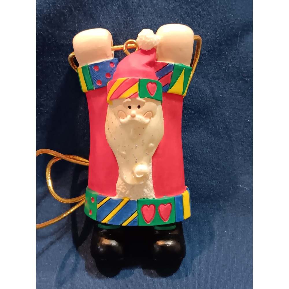 Avon 1998 Santa Claus Holiday Package Topper Ornament Gift Collection